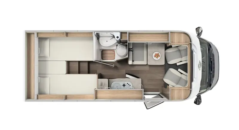 Carado V337 Skizze innen